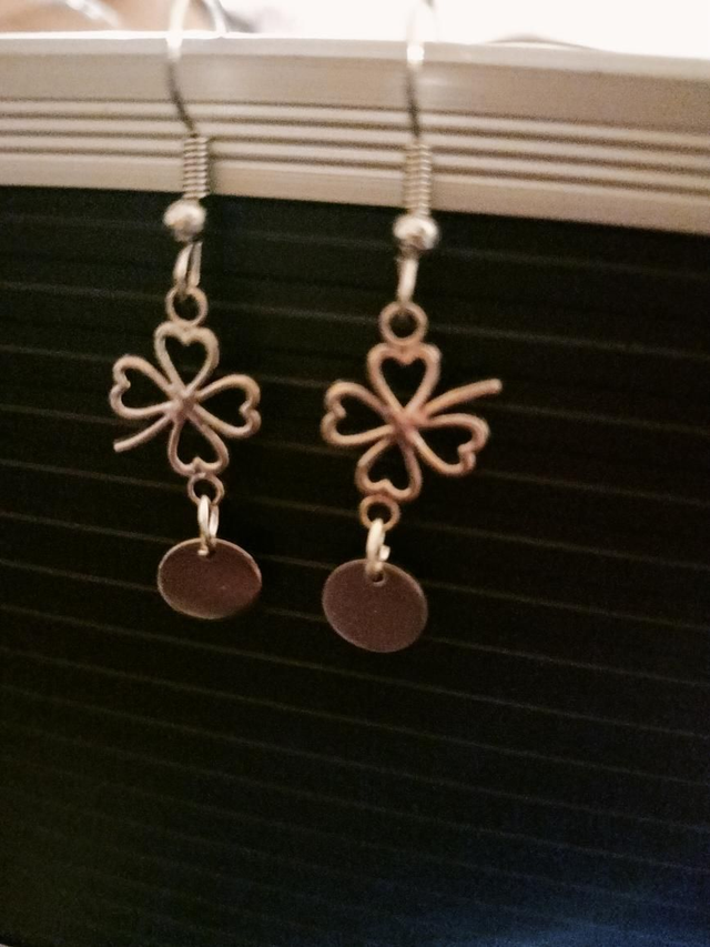Boucles d'oreilles trèfle
