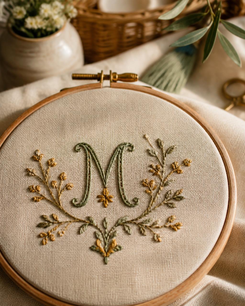 Broderie artisanale réalisée à l'atelier A Tout Brod