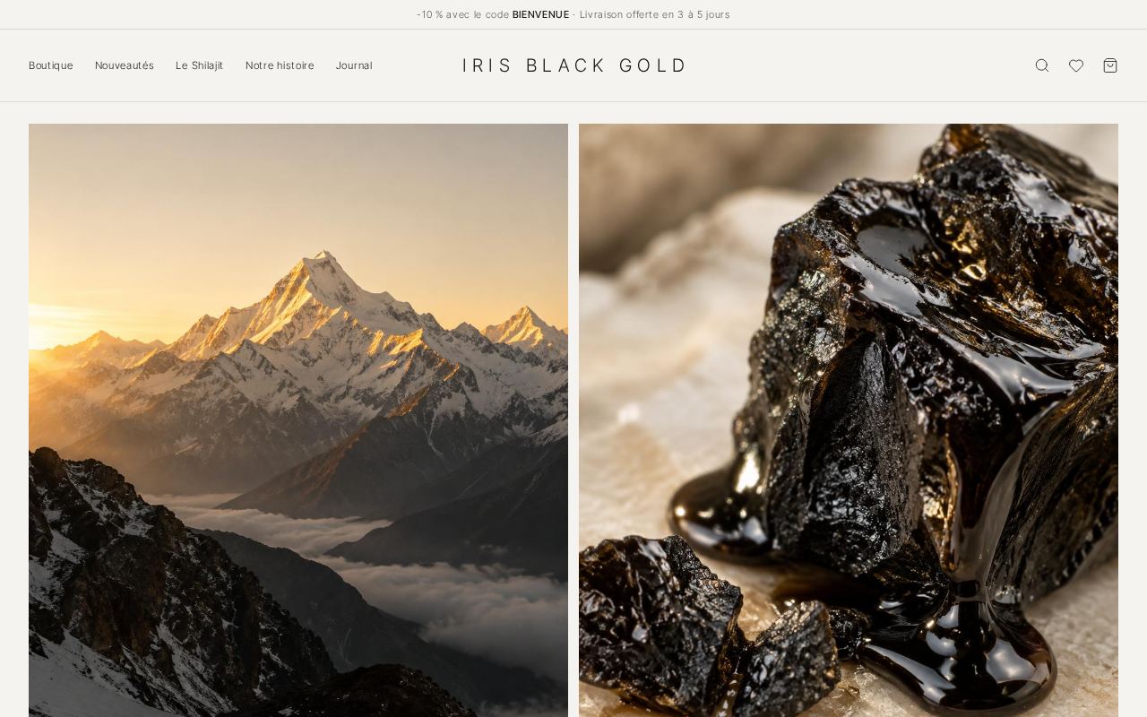 Aperçu du site Iris Black Gold