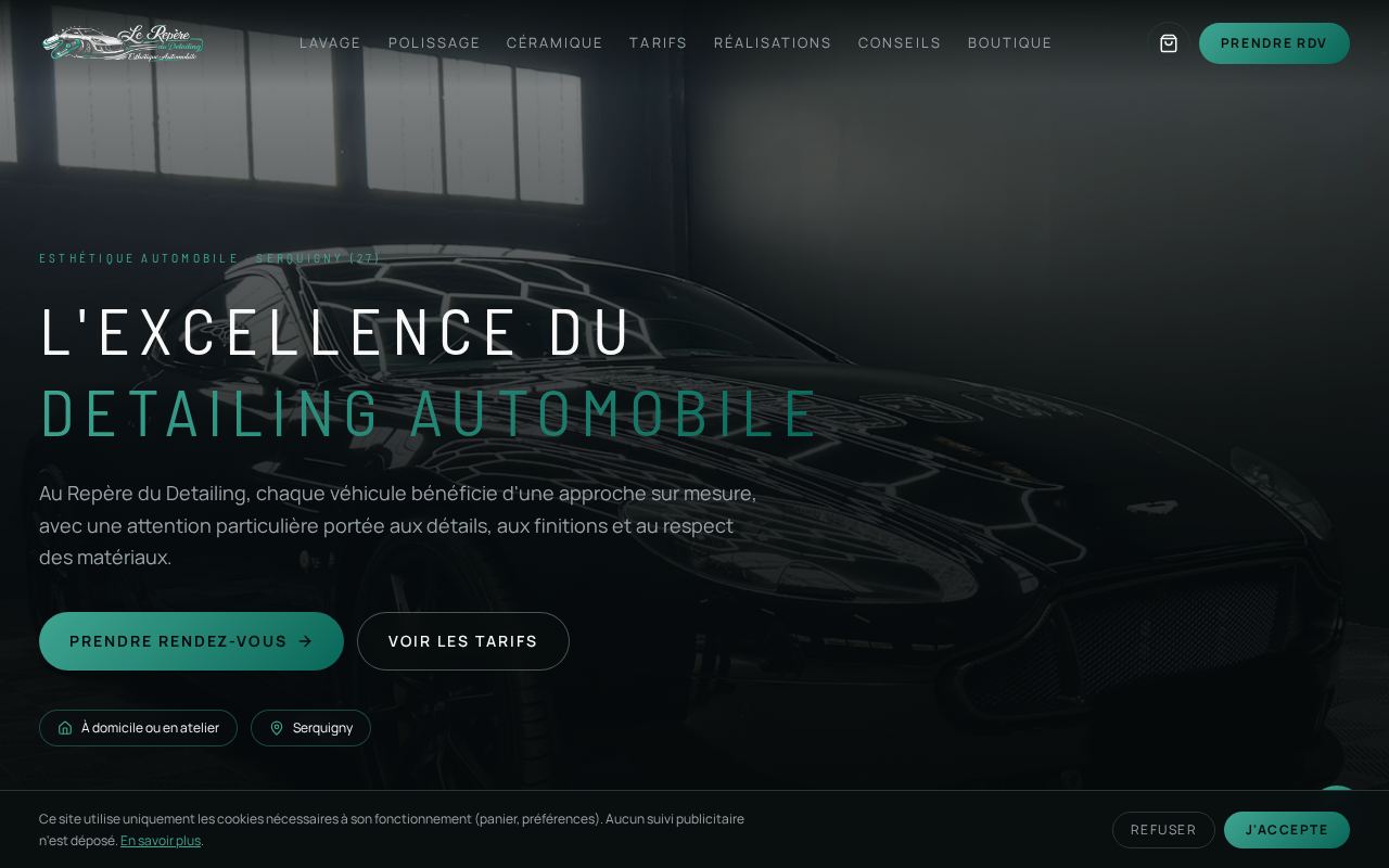 Aperçu du site Le Repère du Detailing
